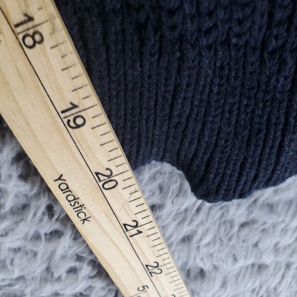 Pendleton Sweater Womens Large Petite Black & White Striped Button Knit Cardigan - Picture 6 of 9